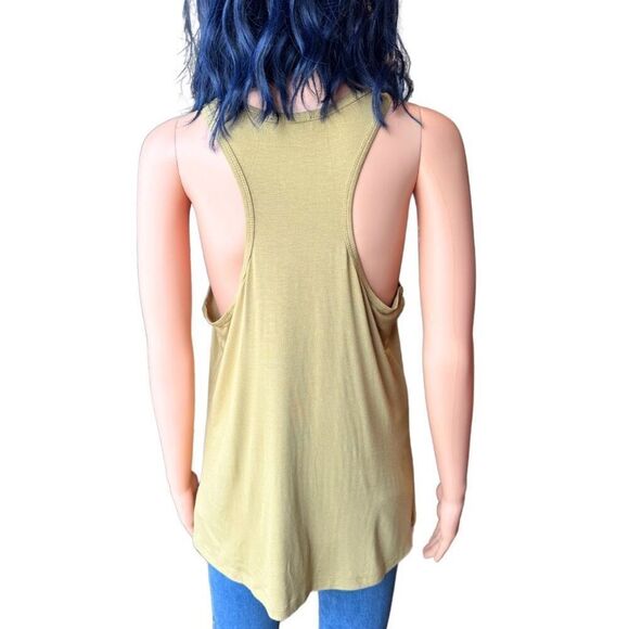 Fiestar Mustard Basic Racerback Tank Top Size Medium NEW - Picture 4 of 5